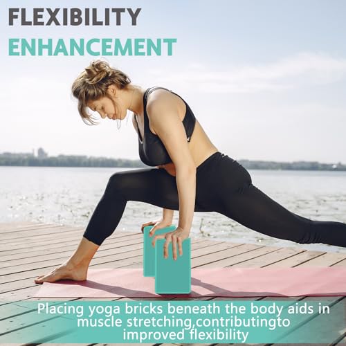 Image of 9 inchx6 inchx3 inch Yoga Blocks, Soft Non-Slip Surface Premium Foam Blocks, Supportive, Lightweight, Odor Resistant, Yoga Accessories for Pilates Meditation General Fitness Stretching Toning (Fruit