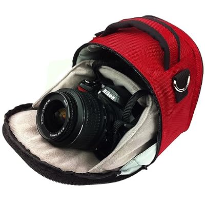 Vangoddy Laurel Fire Red Carrying Case Bag for Leica SL-System, M-System, Q, APS-C System, X, Compact