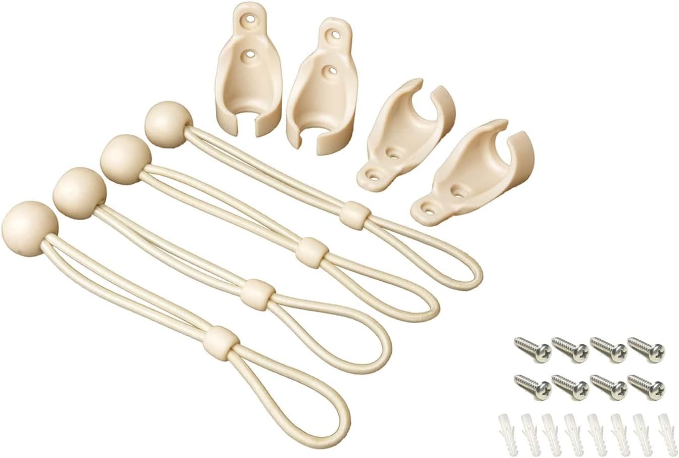 IVYSUN Replacement Shade Parts Bungee Tie Down Kit for