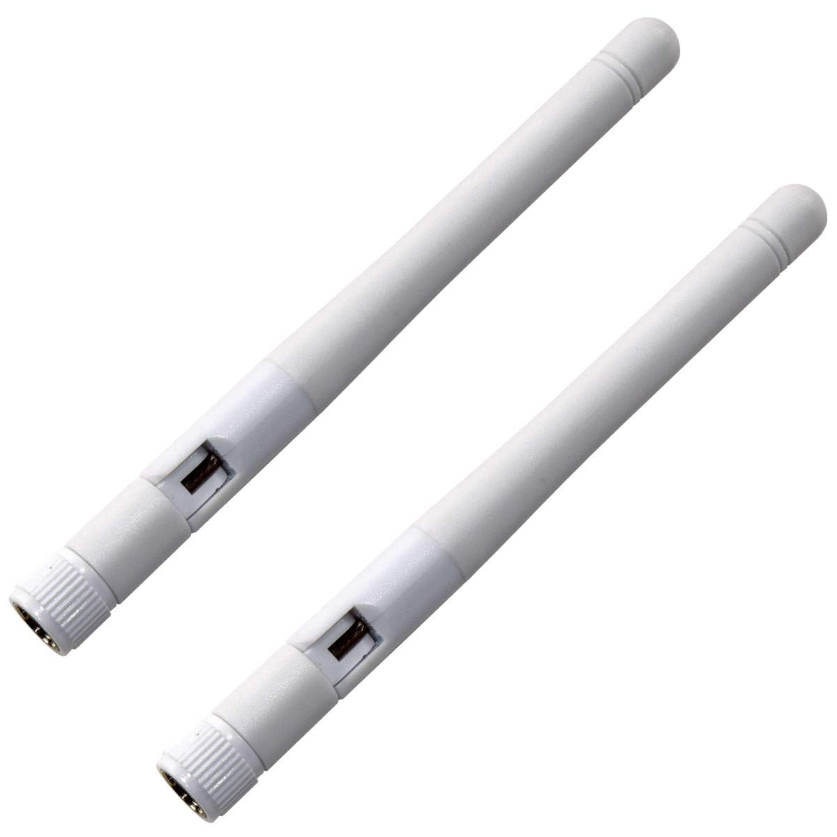 HQRP 2-Pack 2.4-2.5Ghz 2.5 dBi RP-SMA WiFi Booster Wireless Antenna WLAN for D-Link DIR-825