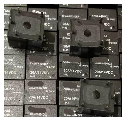 Relé CHAM-V-124DC2 T78-1C-24V-20A de 5 pines para control de circuitos de automoción