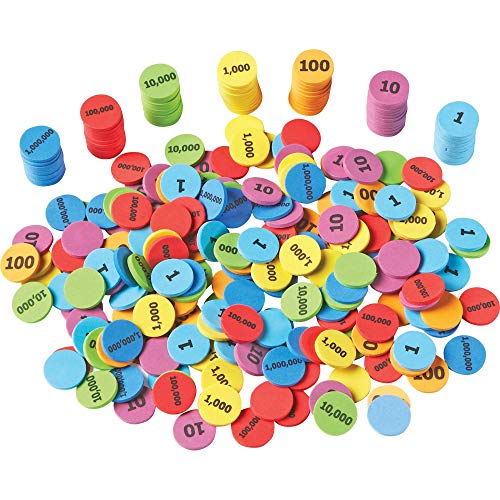 Learning Resources Place Value Disks, Early Math Skills, Set of 280 Pieces,  Ages 6+