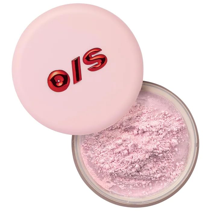 O/S P4trick St4rrr Ultimate Blurring Setting Powder - 24HR Shine Control Loose Face Powder - Color: Baby Pink - for brightening fair to light skin tones (1.2 oz / 34.5 g)
