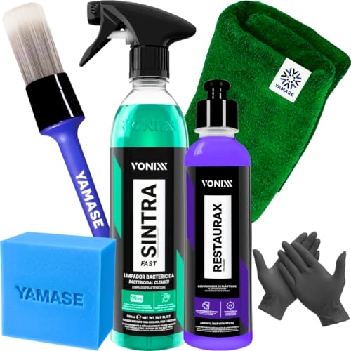 Kit Limpeza Interna de Painel E Revitalização de plasticos Restaurax 240ML...