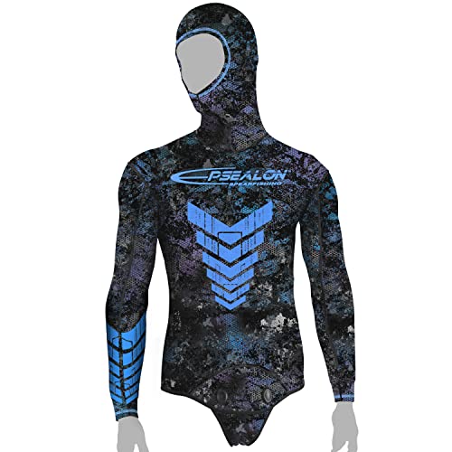 Veste EPSEALON NEOS Bleu 5 mm en néoprène Jako haut de gamme et manchons en SCS techniques