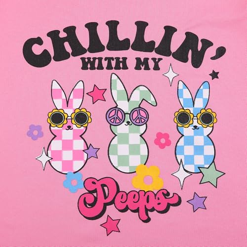 Image of Easter Toddler Girls T-Shirts Bunny Short Sleeve Shirts Kids T Shirts Cotton Girls Summer Tops T-Shirts 3-8Y