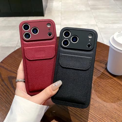 Étui portefeuille iPhone 12 Pro rose idéal pour vos sorties - 5