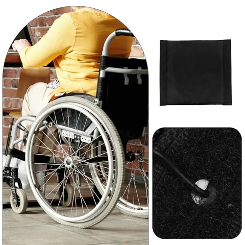 Cojín para silla de ruedas negro de 45x42 cm con espuma de alta densidad 8