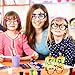 Hxezoc 12 Pcs DIY Building Bricks Glasses Building Blocks Games for Kids Creative Building Block Glasses Party Favors, Carnival Birthday Party, Classroom Games Supplies