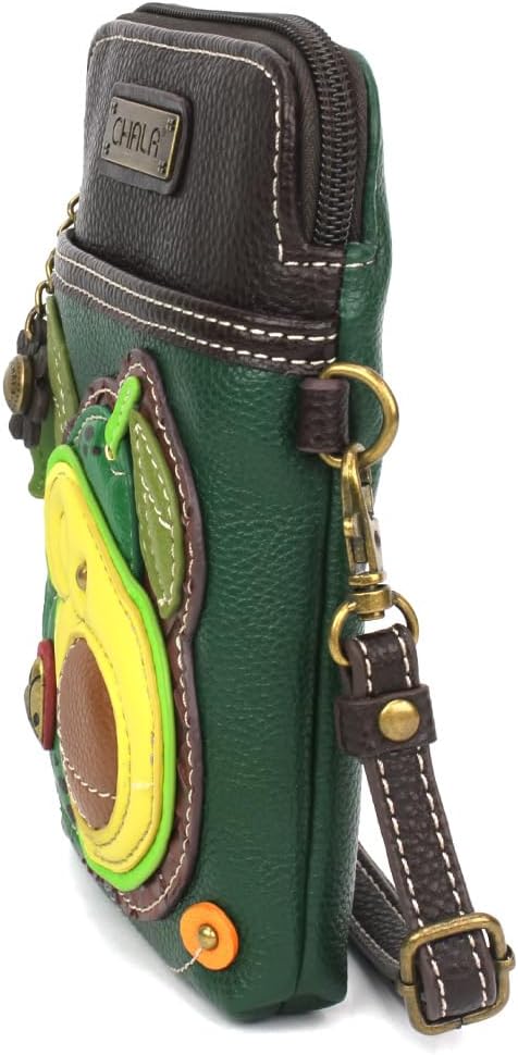 CHALA Foodie Collection Cell Phone Crossbody Purse-Women PU Leather/Canvas Multicolor Handbag with Adjustable Strap - Image 3