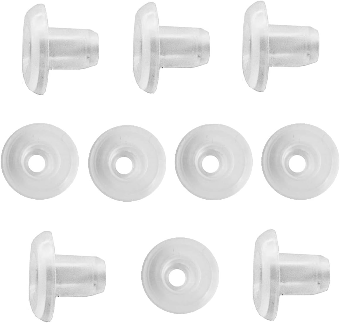 10pcs Horizontal Blinds Bottom Rail Ladder Cord Button Plug for Wood & Faux Wood Blinds and 1" Mini Blinds with a Hole 5/16"