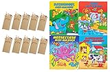 Im Lieferumfang enthalten sind 10 Mini-Malbücher (2 bzw. 3 Büchlein je Motiv). Ideal als Geschenk, Gastgeschenke, Beschäftigungsidee für Kinder Zuhause, Hort, Kita, Mitgebsel, Tombolagewinn für Kinder bei Kinderpartys, Kindergeburtstagen, Geburtstagsfeier, Hochzeiten