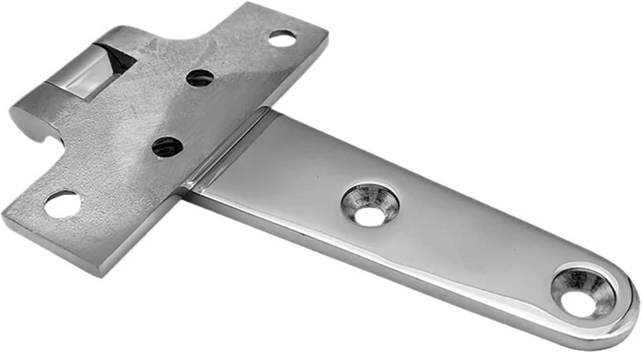 Marine Hardware, Marine T-Shaped Hinge 100 * 54 * 48mm Thickened Stainless Steel Casting Cabinet Glass Door for RVs, Ships, Yachts