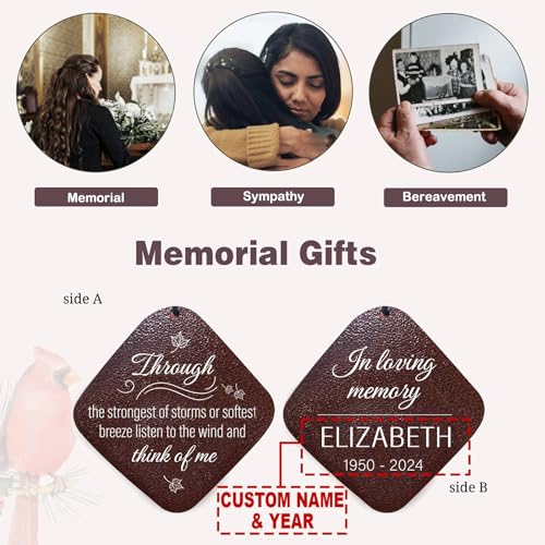 Image of ASTARIN Personalized Memorial Wind Chimes, Customized Wind Chime for Loss of Loved One /Mother /Father, Wind Chimes for Outside Garden Decoration, Sympathy Gifts for Women /Man