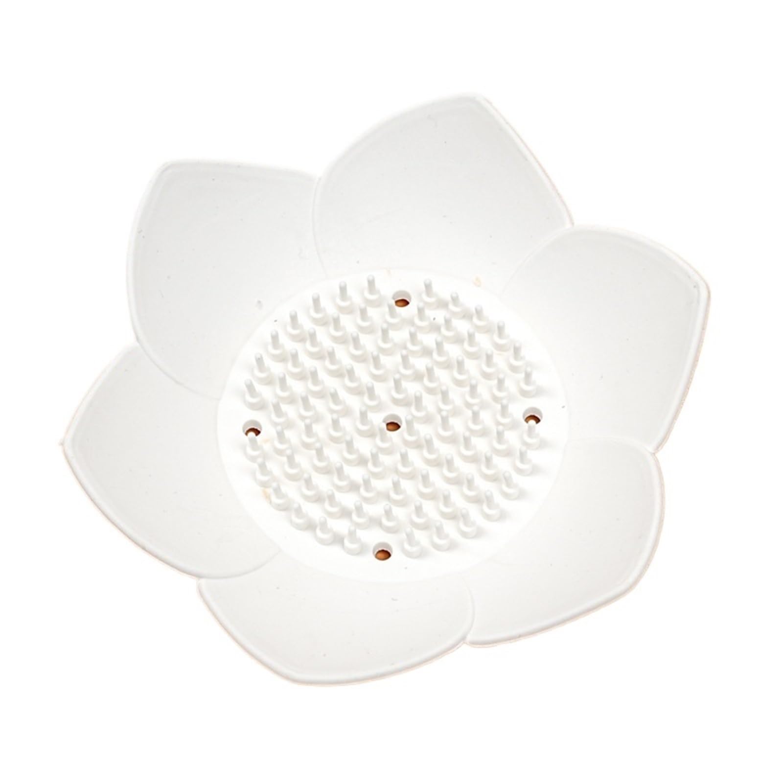 Jabonera Antideslizante, Caja de jabón 3 Piezas. Bandeja Drenaje Viaje con Agarre Silicona, Utensilios baño, Multicolor(White)