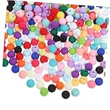 Finition : boules acryliques rondes sont fabriquées avec des perles de couleur unie, garantissant que leurs tons vibrants restent intacts même avec une utilisation fréquente dans la fabrication de bijoux, de perles, de chaînes de téléphone faites à la main, de perles d'espacement en vrac