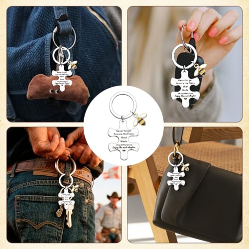 Aurvivia ﻿3Pcs Leaving Gifts for Colleagues,Thank You Gifts Employee Appreciation Gift,100 Pages Kraft A5 Notebook with Ballpoint Pen and Keychain for Staff Colleagues Teachers Friends - Image 4