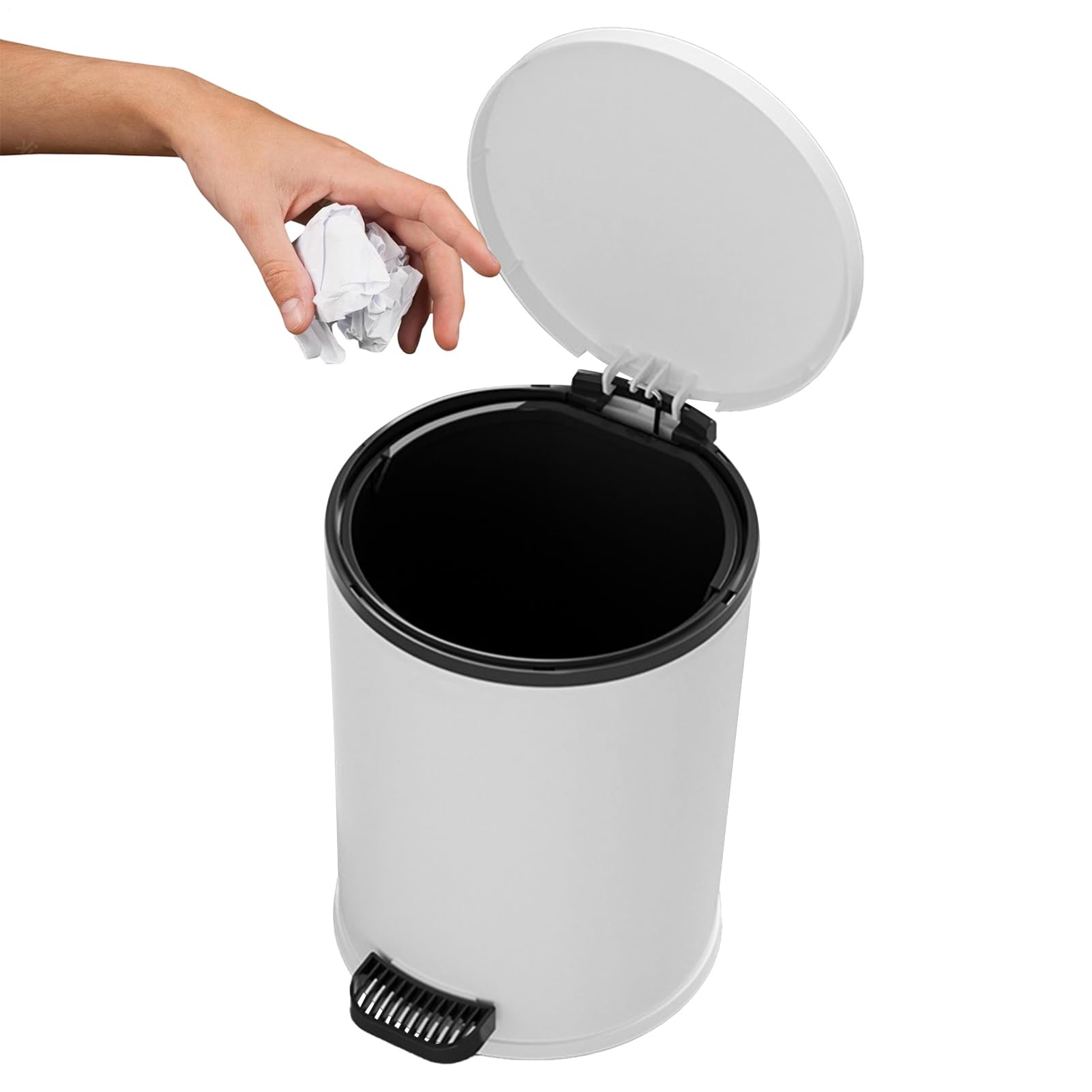 Cubo de basura para cocina y oficina con pedal para mantener espacios limpios 8