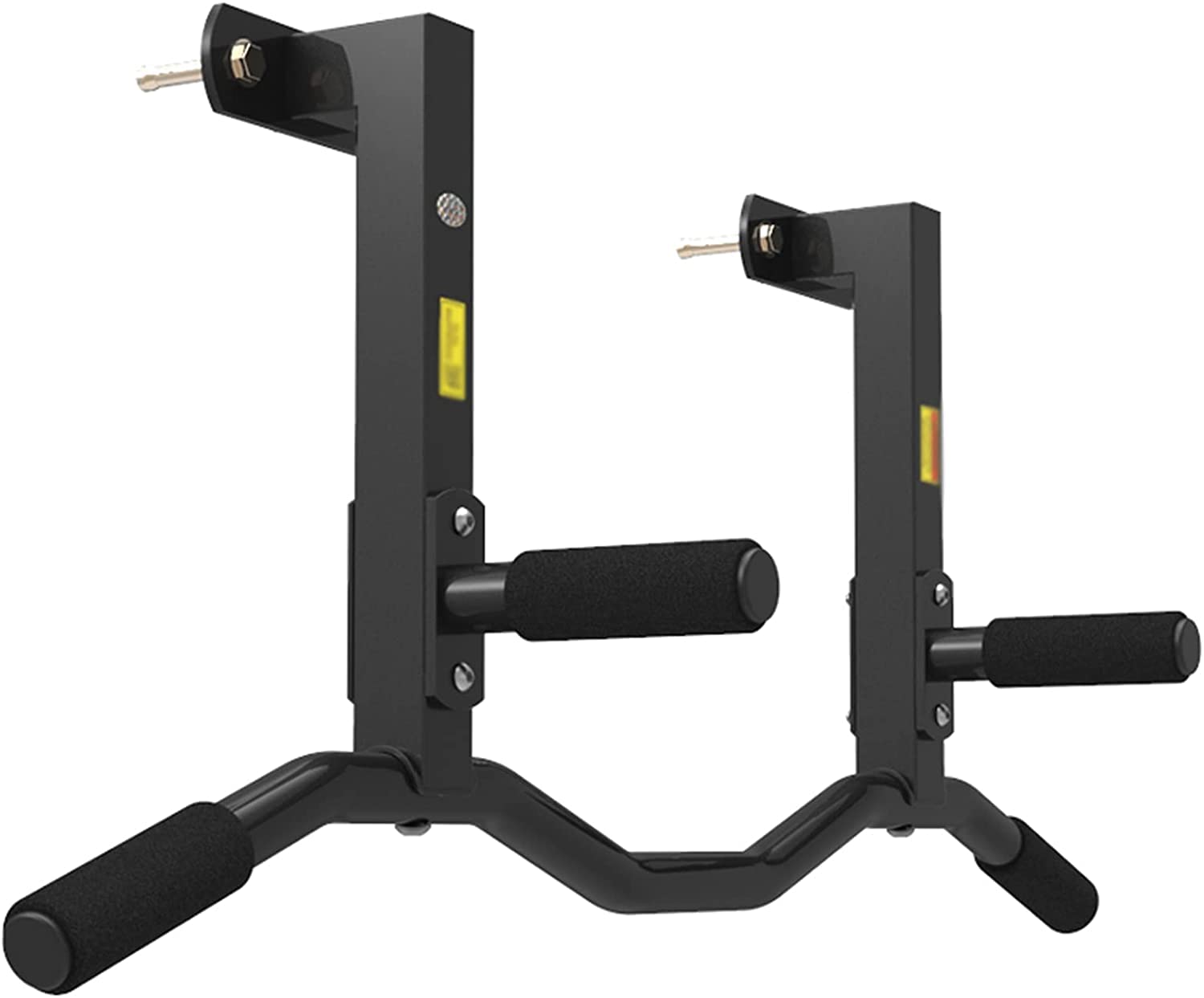 QUSYZD Strength Training Pull Up Bar 100 cm Pullup Bar Doorway,Steel Dip Bars,Pull Up Bar Wall Mounted,Multi Grip Chin Up Bar,Multifunction Pull Up Station,Strength Training Equipme,Black B