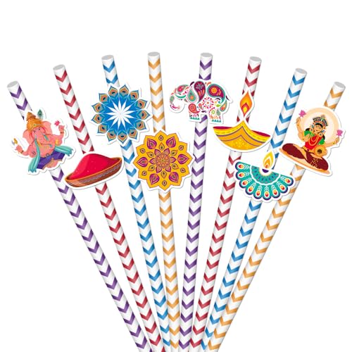 Pitillos de papel para Diwali 24 unidades miniatura 1