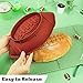 Webake Football Cake Pan 12 Inch Nonstick Football Shaped Silicone Mold for Baking, 3D Breakable Chocolate Mold, Sports-Themed Party
