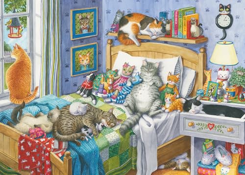 Ravensburger Cat Nap 14966 500-Piece Large Jigsaw Puzzle for Adults | Unique Piece Design | Softclick Technology Ideal Gift for Puzzle Enthusiasts