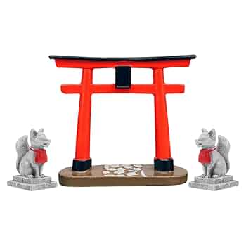 Amazon | GANAZONO 鳥居 ミニチュア 和風 日本神社 置物 神棚