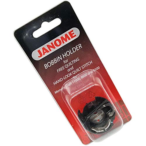 LNKA Low Tension Bobbin Case Compatible with Janome Blue Dot for Free Motion Quilting Sewing Machine # 200445007