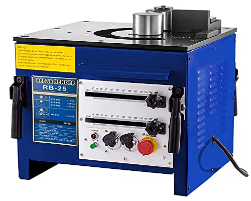 Yisuosi-Ye Rebar Bender, 1700w Hydraulic Rebar Bender, Bending 2.36-9.84 inch Rebar in 6-7 SEC, Heavy Duty with Foot Pedal, Bending Machine for Rebar, Bars, Rods，Bend Angle 0-180°