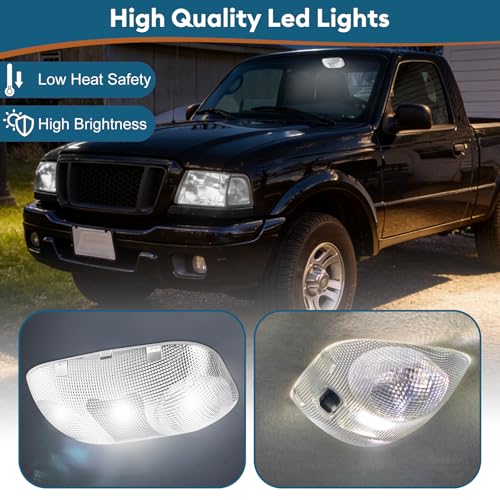 F37Z-13776-B LED Map Lamp Assembly con Cover para Ford miniatura 4