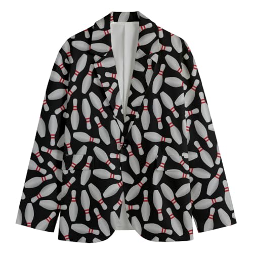 Constellation Stars Pattern Print Fun Novelty Blazer