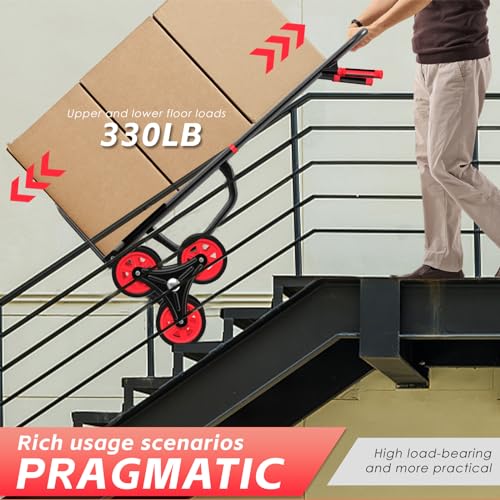 Teprovo RED Stair Climbing Hand Truck 440Lb,Heavy Duty Dolly Cart thumb #6