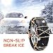 8 cadenas de nieve de montaje rápido para coche, antideslizantes, con tensor,...