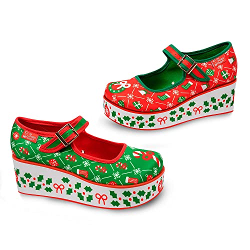 Image of Hot Chocolate Design Whimsical Women's Platform Mary Jane Shoes