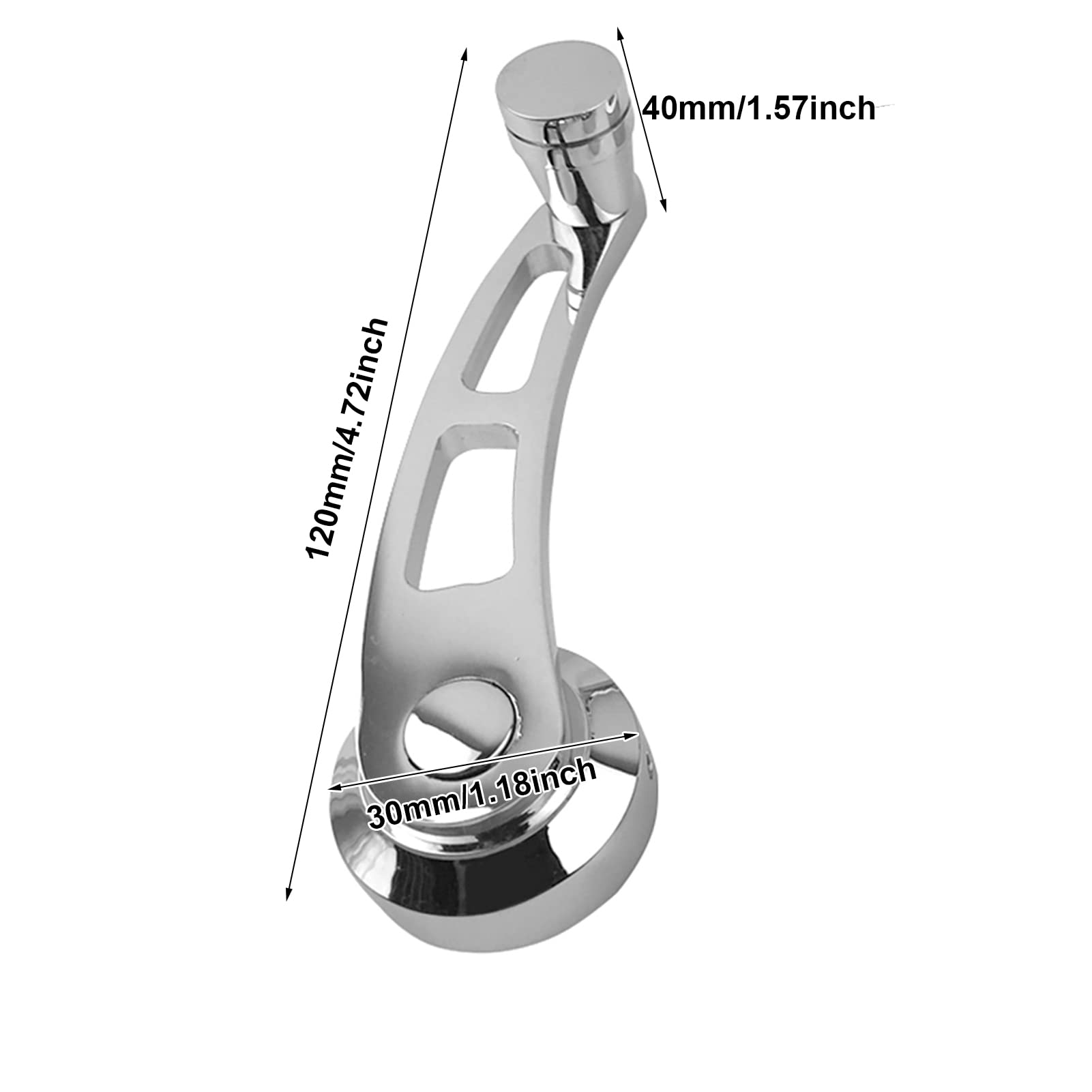 EBTOOLS Manovelle alzacristallo, 2 pezzi argento auto finestra manovella manovella avvolgitore set di billette accessorio per auto per modelli precedenti