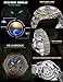 FORSINING Retro Watch for Men Carved Self-Wind Mechanical Tattoo Tourbillon Moon Phase Independent Seconds Skeleton Automatic Big Dial Wrist Watches,Gold