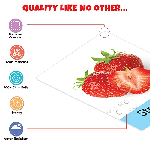 Image of Big Flash Cards for Kids: Fruits | 32 Double-Sided Picture Cards, Durable & Water Resistant | Early Learning & Development Toy for Preschoolers & Toddlers 2-6 Years | Can Be Wiped Clean
