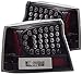 ANZO USA 321014 Black LED Tail Light Set-Clear Lens