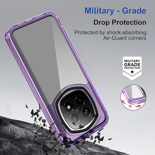Image of Zapcase Back Case Cover for Realme P2 Pro 5G | Compatible for Realme P2 Pro 5G Back Cover | Case Cover with Camera Protection | (TPU + PC | Translucent Purple)
