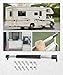 SCUARI RV Screen Door Handle,RV Door Handle,Car Accessories RV Screen Door Handle Grab Bar,Adjustable from 21-5/8 to 28-5/8 Inch RV Camper Screen Door Handle,Fit for Travel Trailer Camper Motorhome