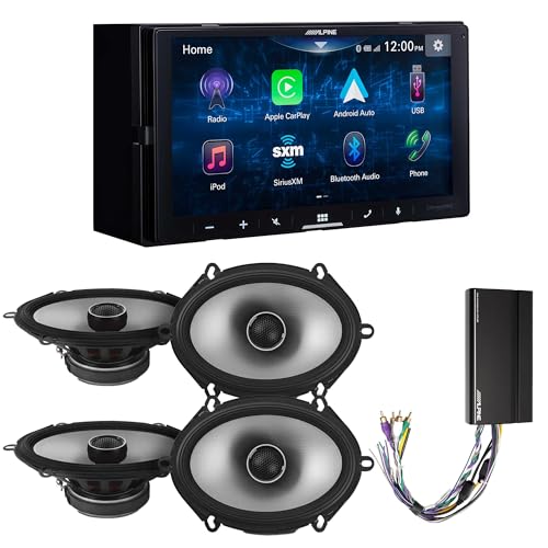 Receptor multimedia digital Alpine iLX-W670 con 2 pares de parlantes coaxiales miniatura 1