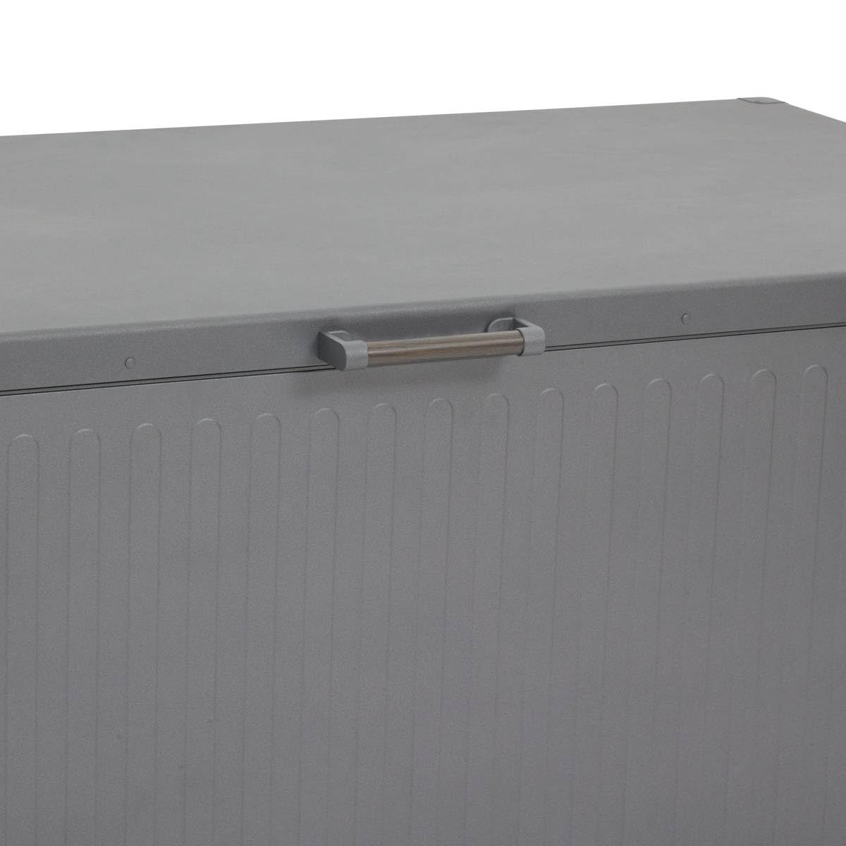 Hespéride - Coffre de rangement edenio graphite l 182,2 x 78 x 89,4cm en aluminium