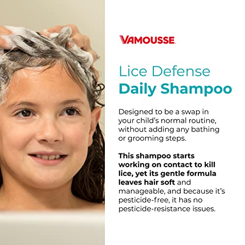 Vamousse Head Lice Daily Defense Shampoo, Kills Super Lice, Gentle