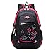 MAYZERO Waterproof School Bag Durable Travel Camping Backpack for Boys and Girls (Red-2)