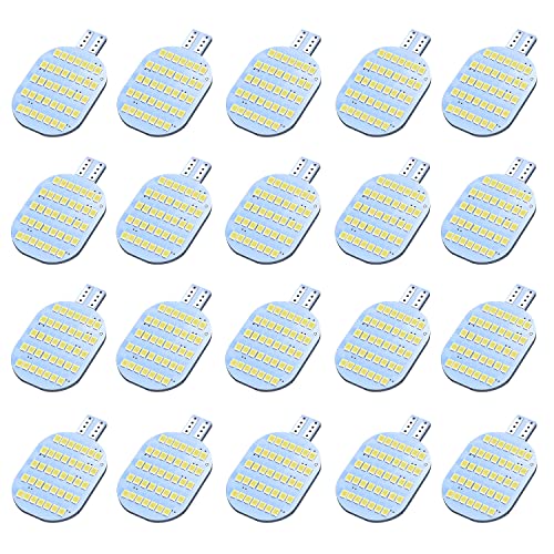 Super Bright T10 921 922 912 LED Bulbs for 12V RV Ceiling Dome Light RV Indoor Lights Camper Trailer Motorhome Marine Boat Dome Interior Light (Cool White, 20)