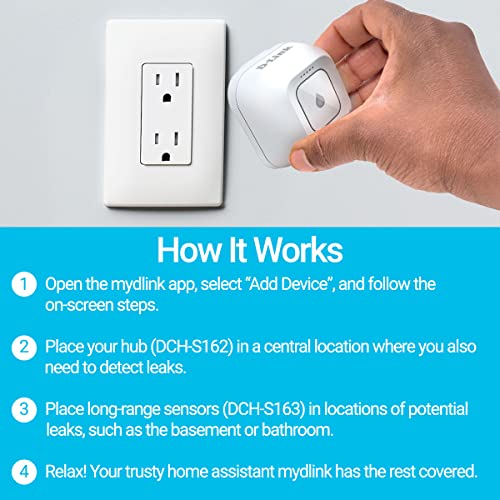 D-Link DCH-S1621KT Wi-Fi Water Leak Sensor And Alarm Starter Kit thumb #4