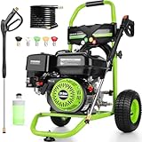 Professional 4200PSI 4GPM 212CC Gas Pressure Washer,...