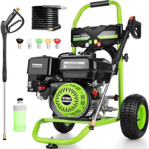 Professional 4200PSI Gas Pressure Washer with Accessories