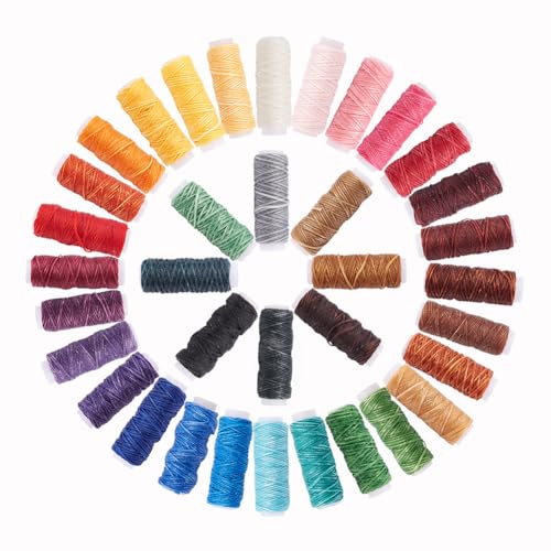 PH PandaHall Hilo encerado de 36 colores 472 yardas miniatura 1