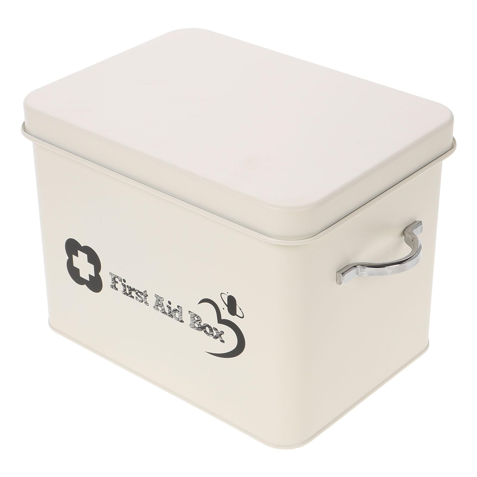 Beaupretty Caja Botiquín de Primeros Auxilios Pequeña, Diseño Multilayer y Acero Inoxidable, Almacenamiento Ligero para Uso en Casa y Actividades al Aire Libre